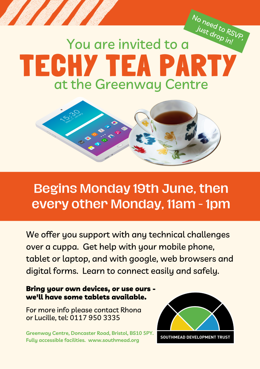 Techy Tea Party: Digital Support Drop-in with a Cuppa from Monday 19th ...